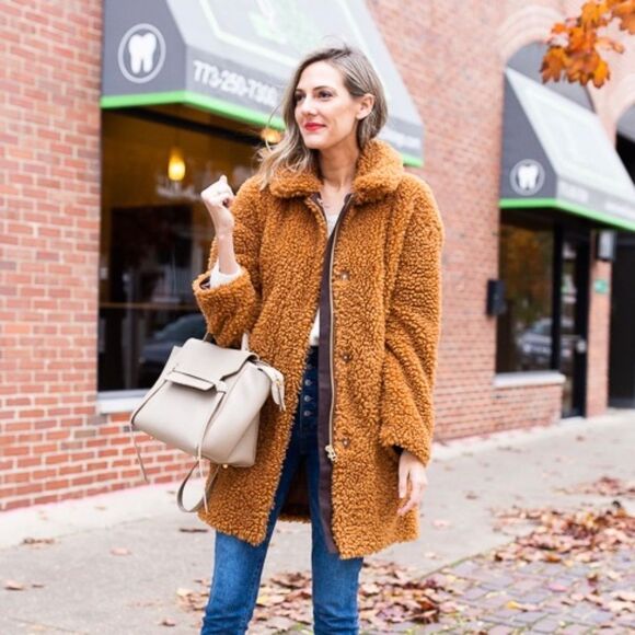 NWOT! J.Crew The Textured Teddy Coat - Caramel (Tan) | Size XXS - Picture 3 of 12